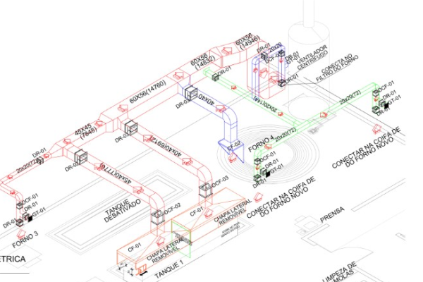 Projeto de Sistema de Exaustão e Ventilação